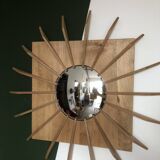Wooden witch mirror