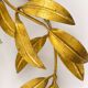 Large gold metal wall lamp in Hollywood Regency style by Hans Kögl, Maison Jansen.