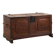 Flemish Oak Blanket Chest with panelled front and iron lock, dated 1825