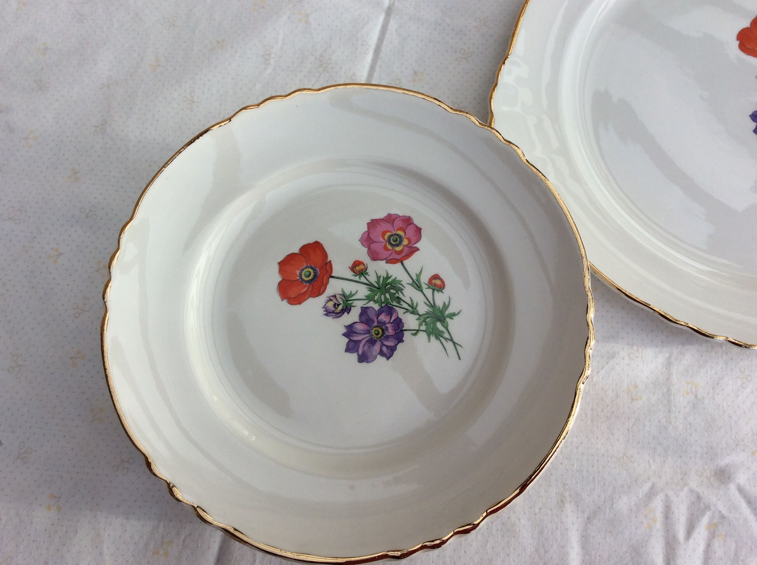 Cake service Orchies Moulin des Loups Model BEAULIEU - vintage