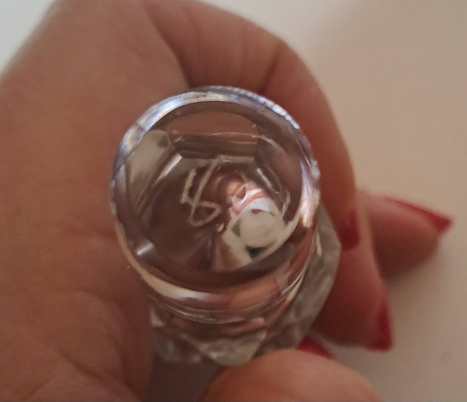 Crystal liqueur service from Saint Louis, Massenet model.