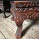 Pair of carved wooden pedestals, China