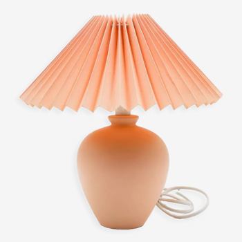 Bedside lamp and its pleated lampshade 90s