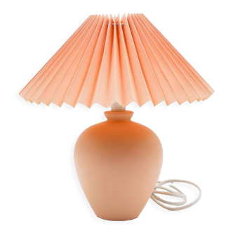 Bedside lamp and its pleated lampshade 90s