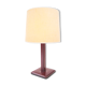Saddled stitched leather bedside lamp
