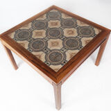 Coffee table in rosewood and with tiles of Danish design, 1960s
