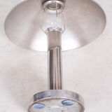 Silver Art Deco Table Lamp - 1930s Czechia