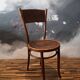 Authentic Baumann bistro chair - vintage bent wood with art nouveau decoration.