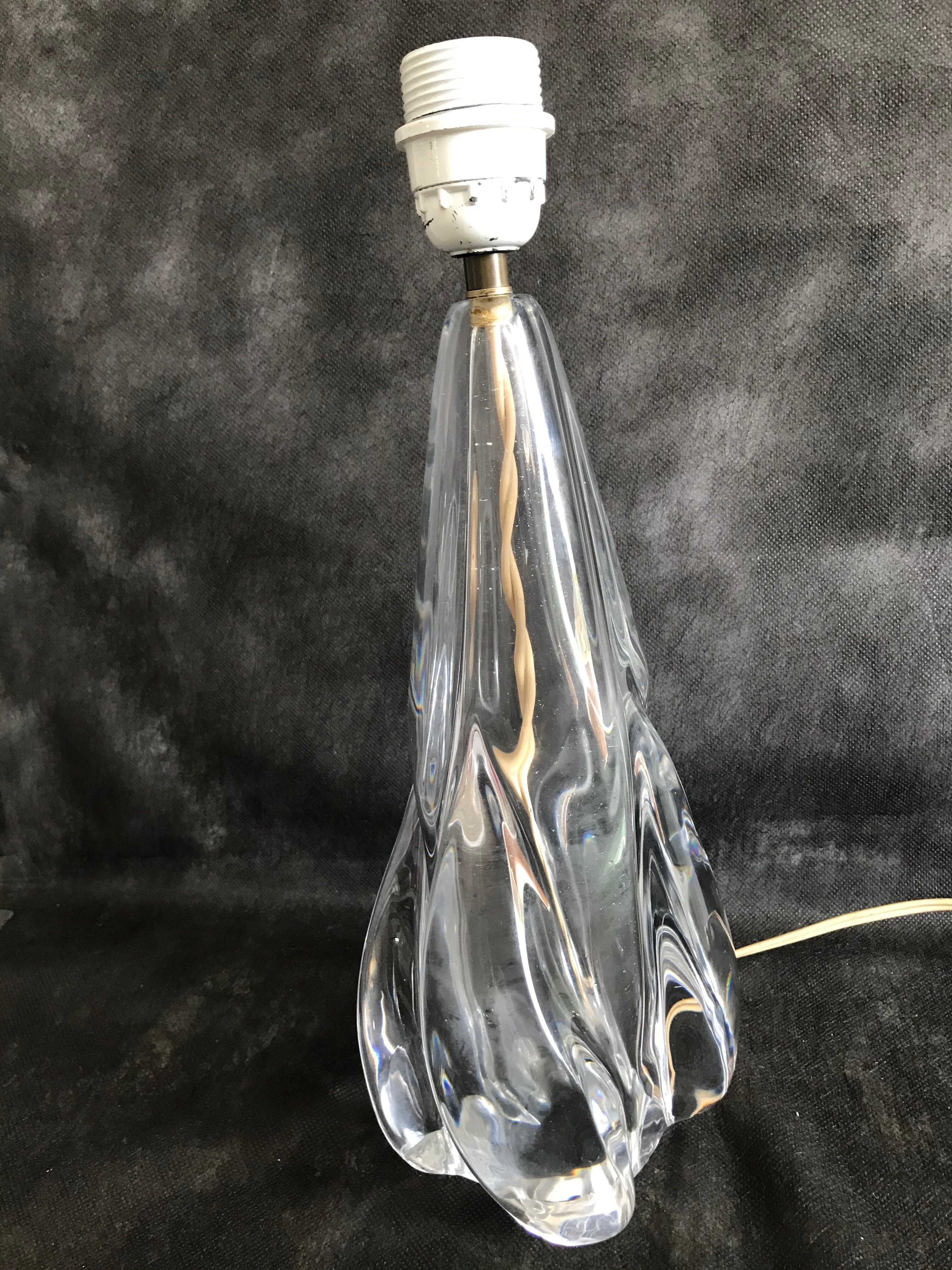 Pied de lampe Joseph Bleichner Manufacture de Saint Louis