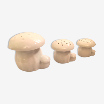 Suite of 3 ceramic mushrooms Edouard Marcel Sandoz for Haviland 60s