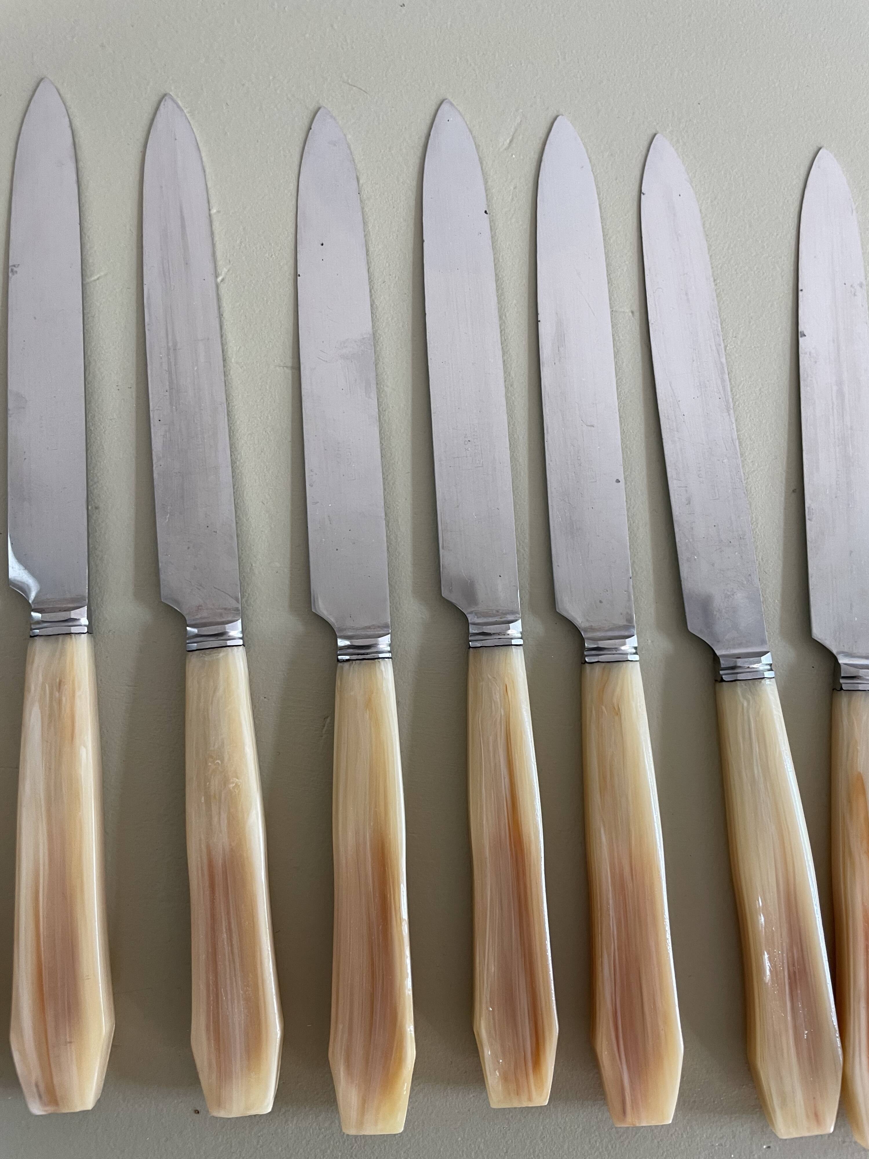 Set of 12 vintage knives