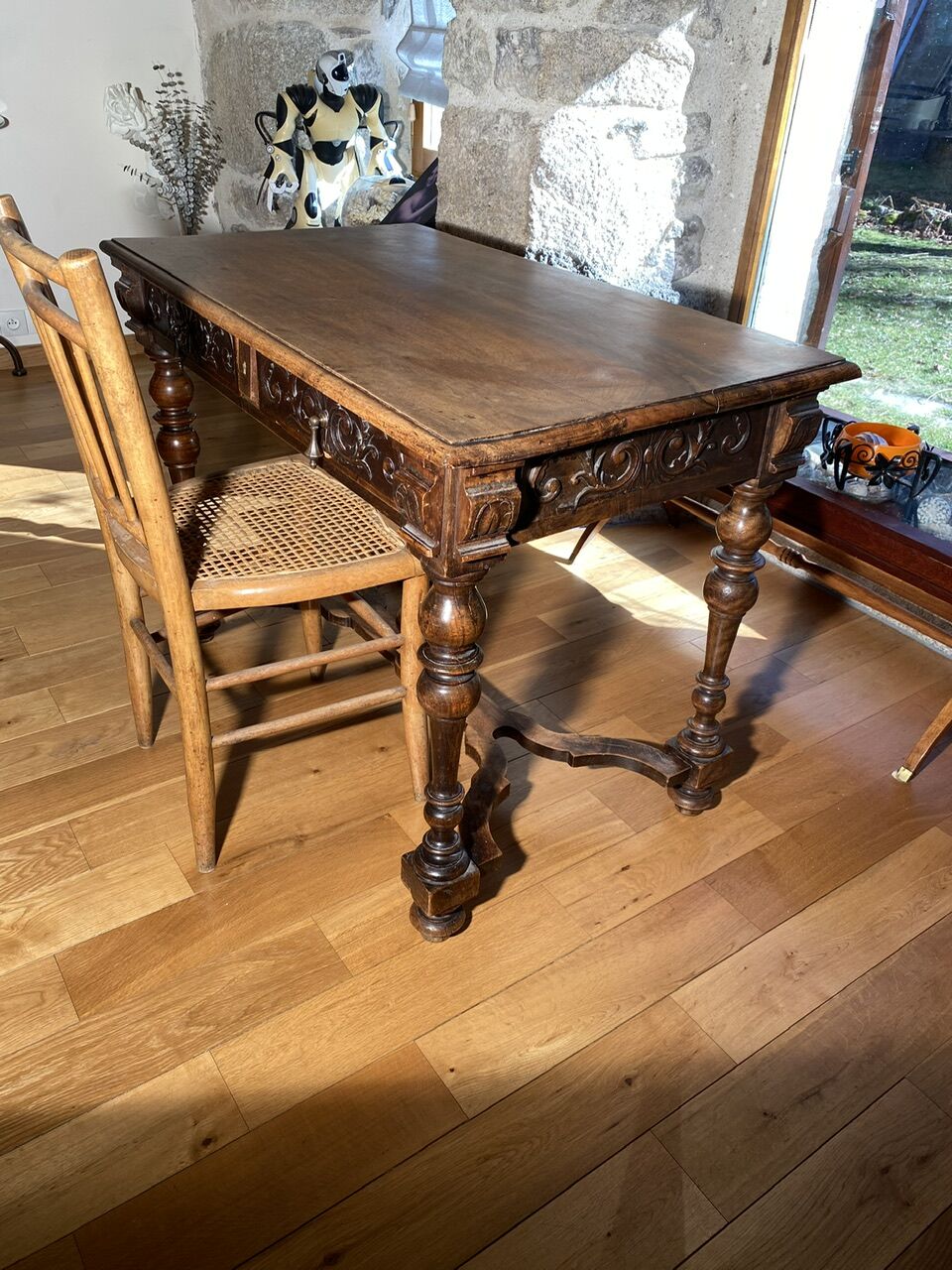 Louis XVIII style table, late 19th century