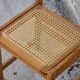 Set of 4 vintage pine chairs with cane seats