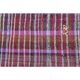 Vintage Turkish Hand-Knotted Wool Cotton Purple Kilim Runner Rug 125x322