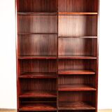 Large Danish high bookshelf in rosewood by Erik Brouer 1960.