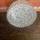 Vintage White Metal Support + Moulded Glass Ceiling Light Fixture