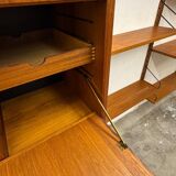 Vintage Scandinavian Teak Wall Unit by Poul Cadovius for Royal System, Cope