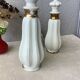 3 porcelain biscuit bottles from La Couleuvre art deco