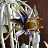 Four-burner vegetable chandelier in painted metal