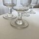 Set de 4 verres rouleau 19e en verre irrégulier