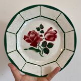 Set of 5 plates flat vintage model monique de digoin sarreguemines