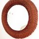 Vintage wicker mirror