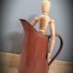Broc pitcher enamelled brown