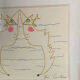 Lithograph, double profiles, Jean Cocteau