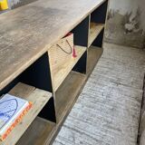 Double-sided counter with XL oak compartments