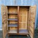Vintage René Gabriel oak wardrobe with 2 doors from the reconstruction period.