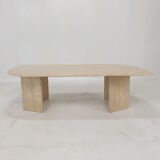 Italian Travertine Coffee Table, 1980's