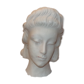 Buste de femme en plâtre