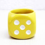 Dice Shaped Ceramic Pot