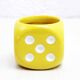 Dice Shaped Ceramic Pot