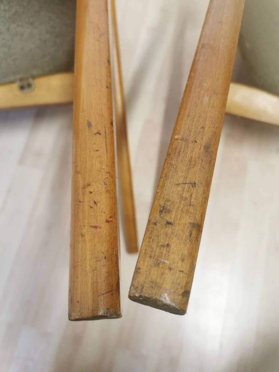 Set of 2 Rare Vintage Lupina Wooden Armchair by Niko Kralj, MCM Shell Chair