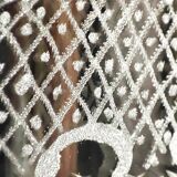 Hand-carved glass jug. France, 1950s.