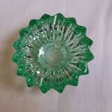 Cendrier en cristal vert Pierre D’avesn, Art déco