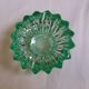 Pierre D'avesn green crystal ashtray, Art Deco