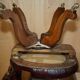 Chaise de capitaine Chesterfield victorienne en cuir