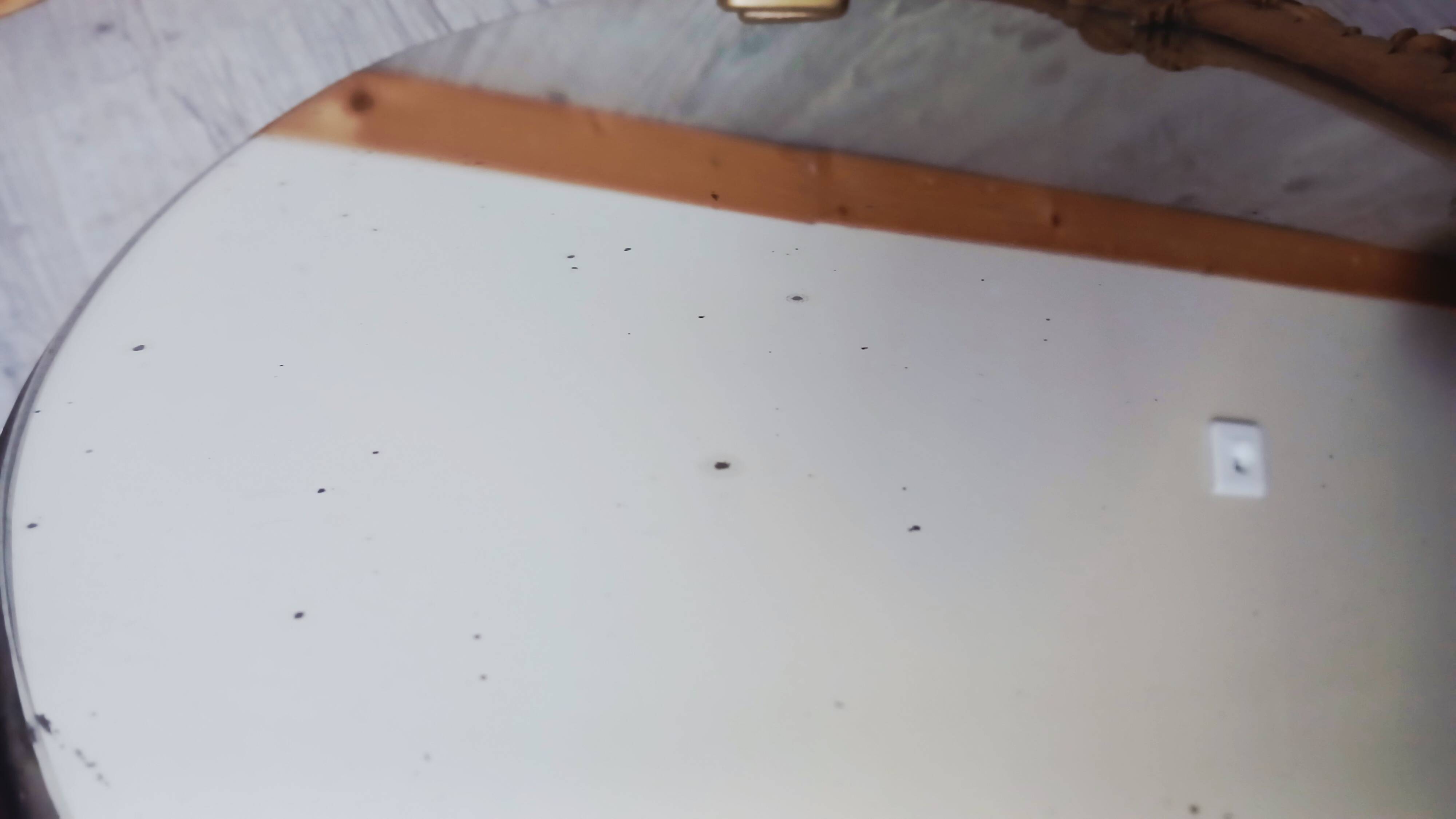 Art Deco oval mirror