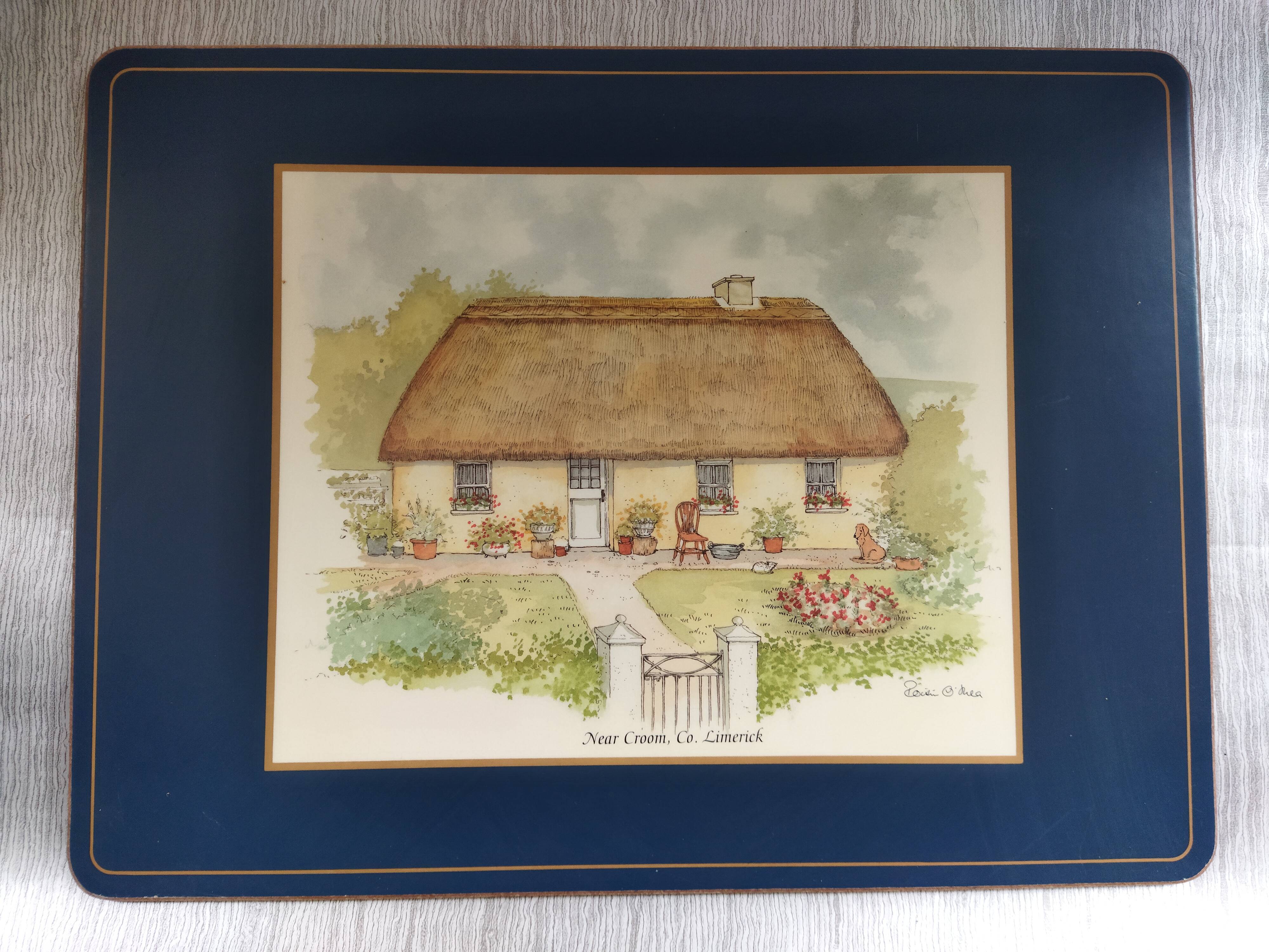 Placemats "Traditional houses of Ireland"