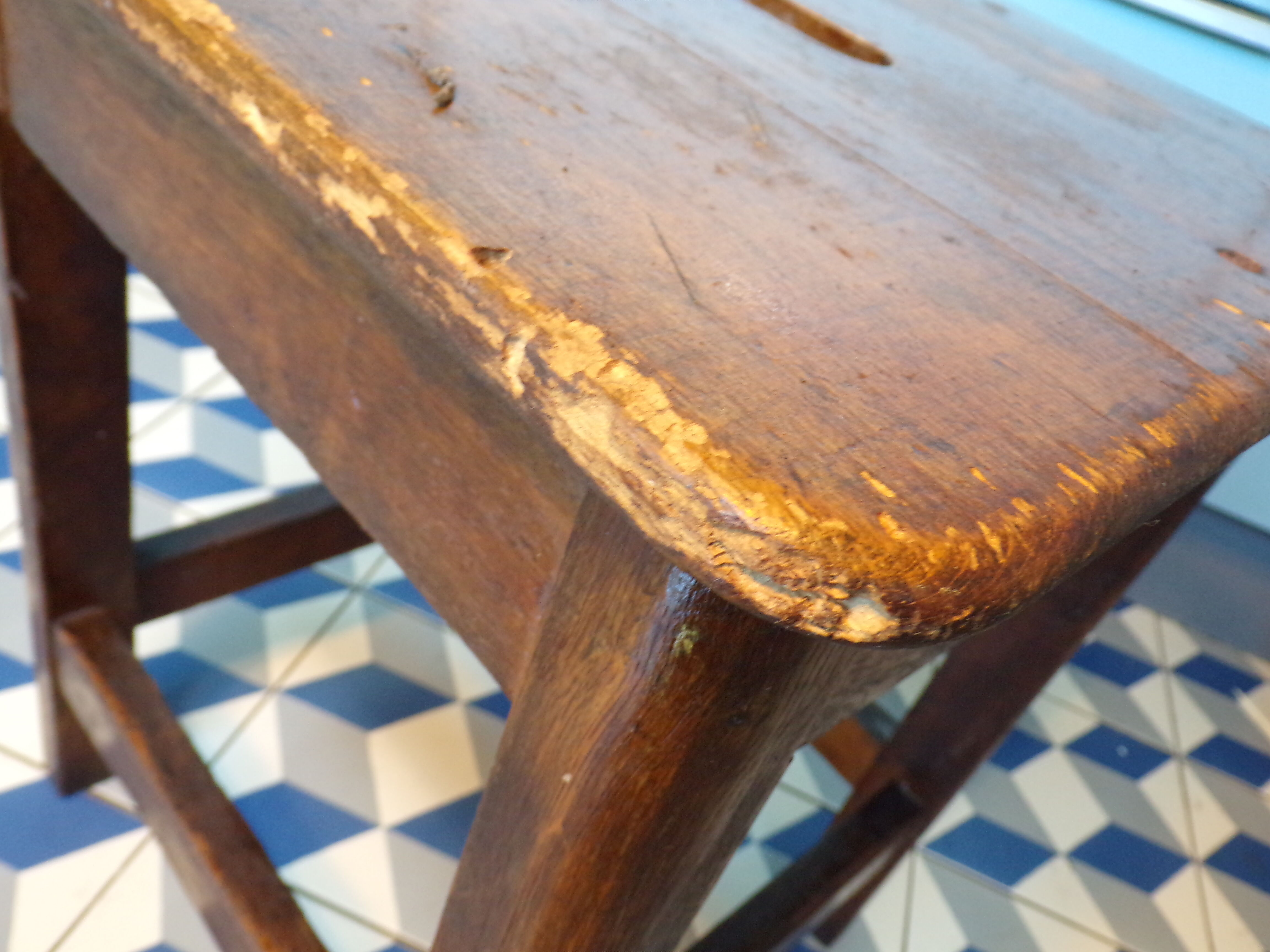 Old farm stool