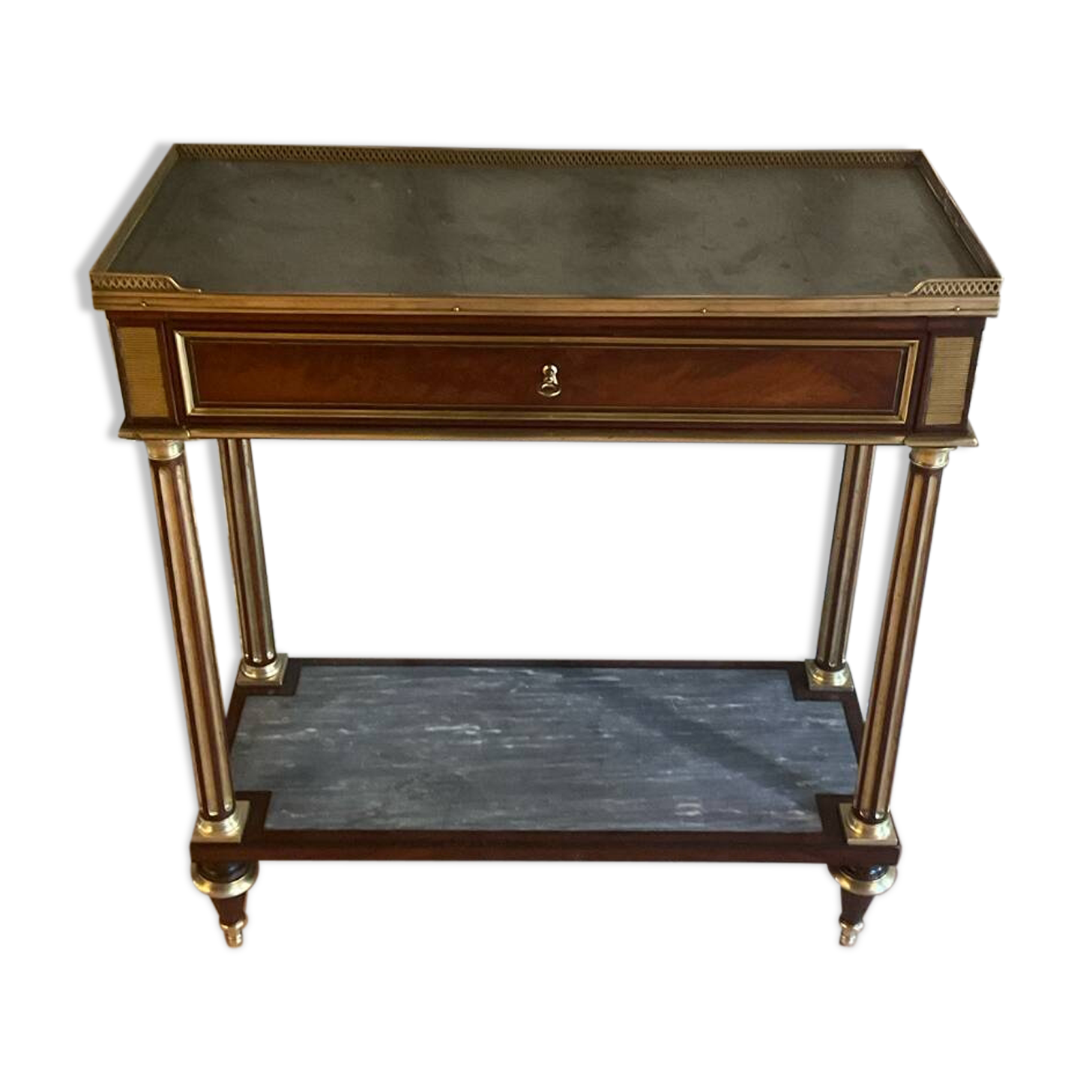 Small mahogany console table, Louis XVI period