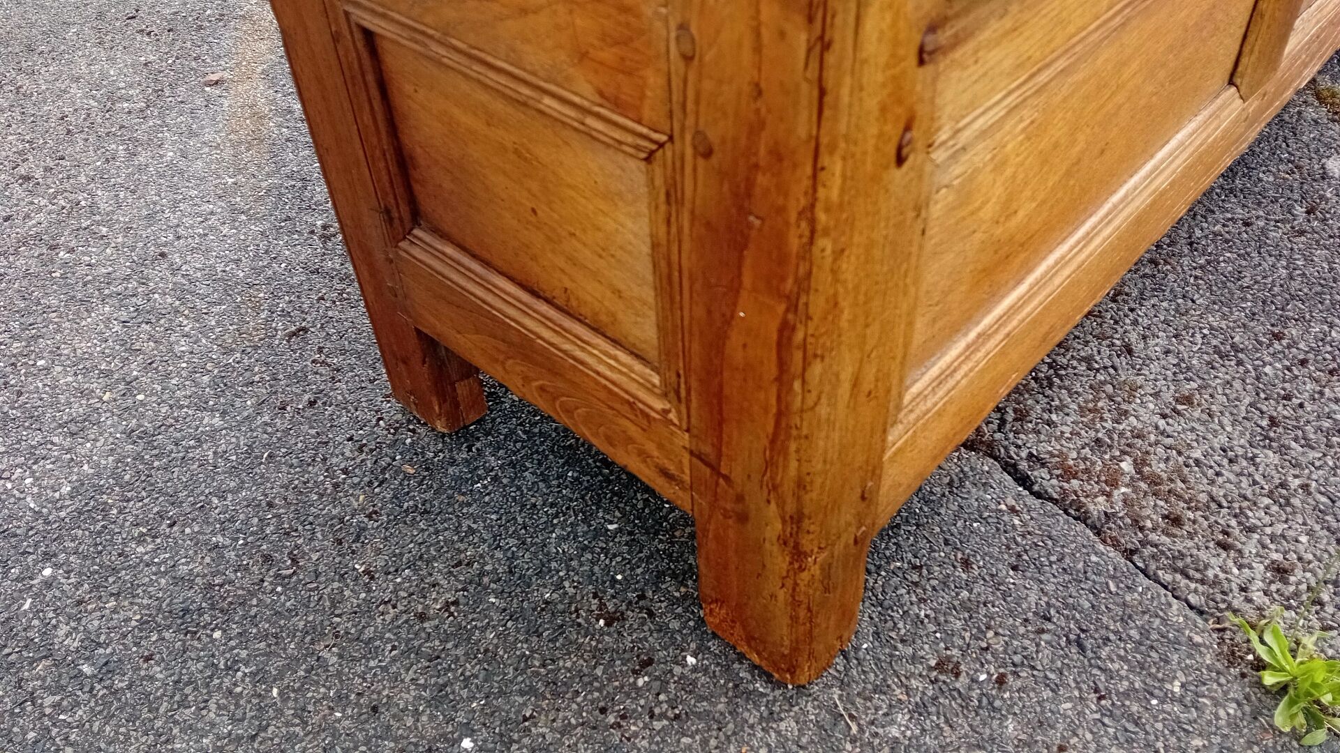 Coffre banc en chêne XIX ieme