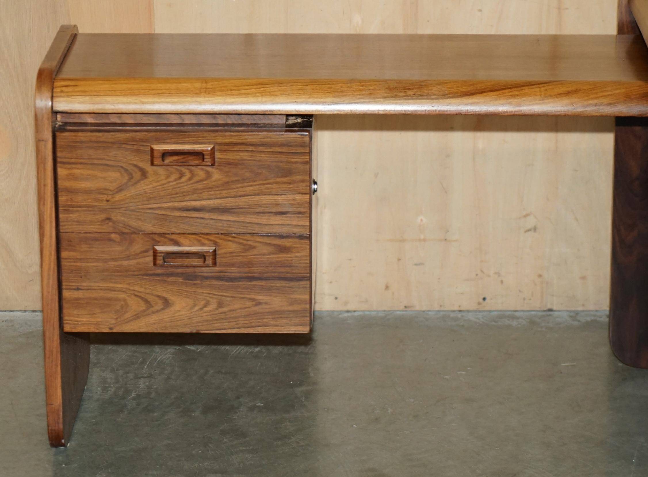 Left corner desk, Brazilian wood, mid-century Danish.
