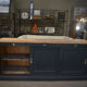Low cabinet with sliding doors in fir 1930