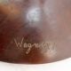 Vincent wegnez sculptural bronze and glass console table - belgium 20th