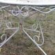 Table de jardin fer forgé ouvragé