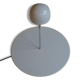 White lacquered metal base, axis steel topped by a cupola Artemide white porcelain
