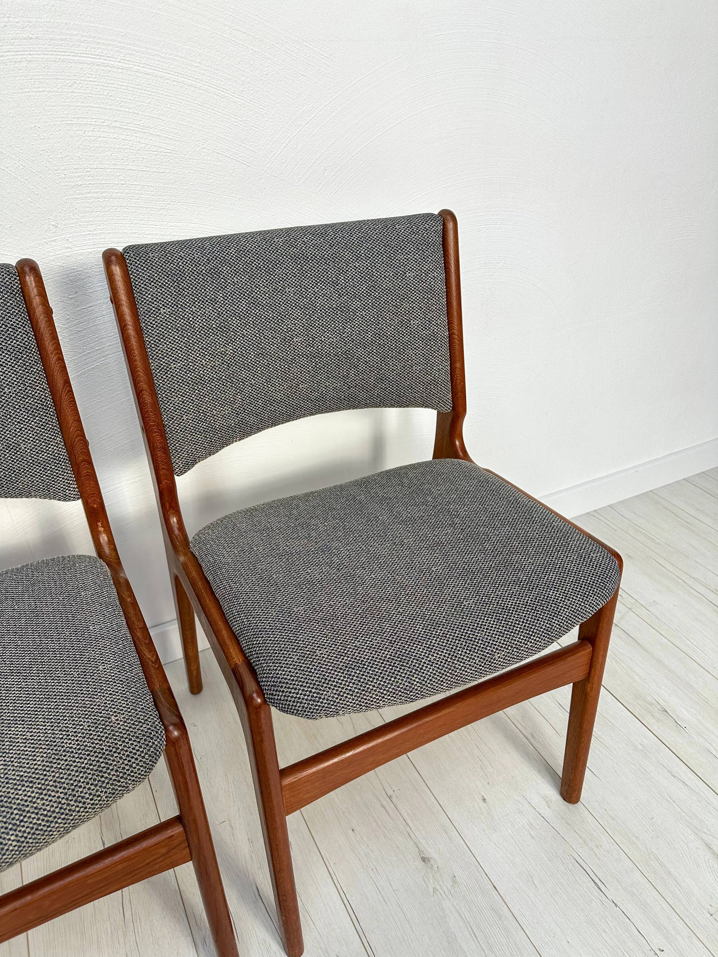 1960s vintage Danish teak dining chair by Erik Buch for Anderstrup Møbelfabrik